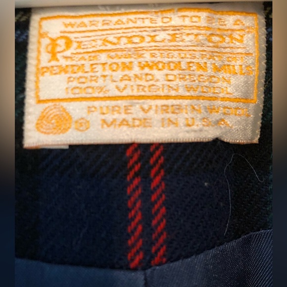 Vintage Pendleton plaid wool blazer - Picture 5 of 5